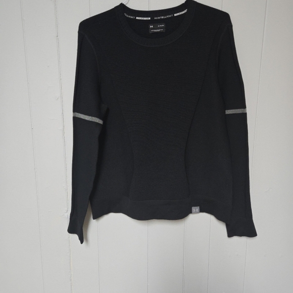 Under Armour Women's UA INTELLIKNIT Phantom Sweater Black 1344424 Size Medium - Picture 4 of 7